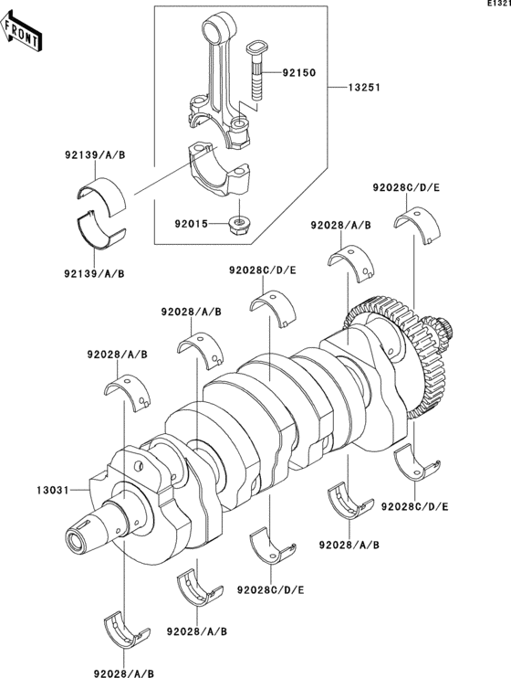 ZR750 Коленвал