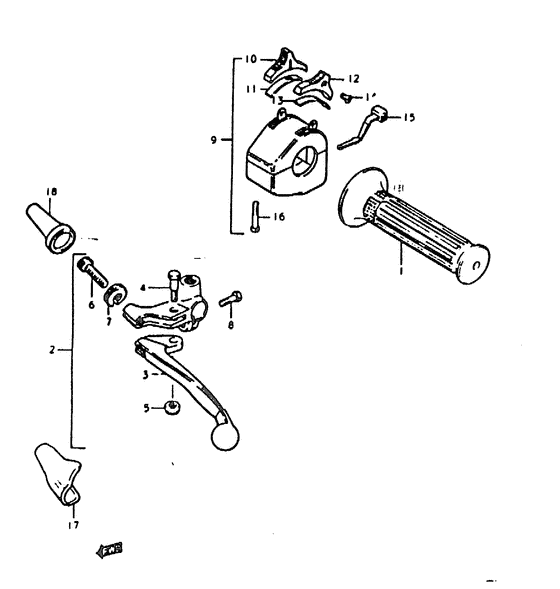 Lh handle switch