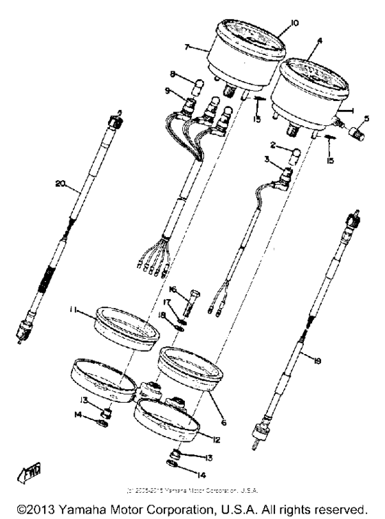 Speedometer tachometer