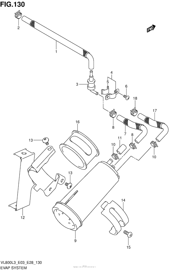 VL800 Evap System (Vl800Cl3 E33)