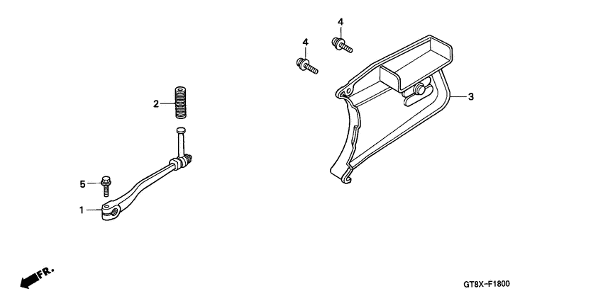 PK50S Pedal / kick starter arm