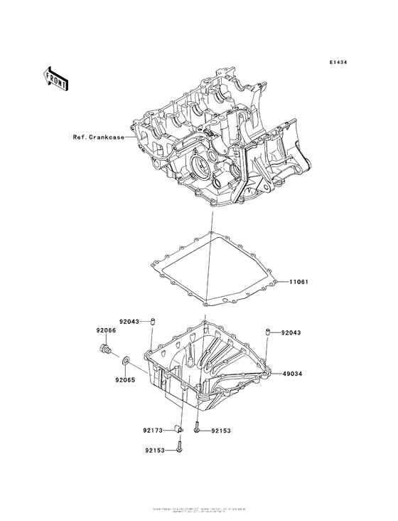 ZX636 Маслянный поддон