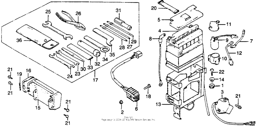 Battery + regulator