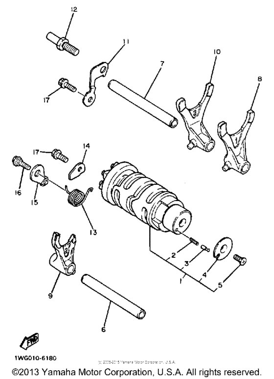 FZR400SUC Копирный вал
