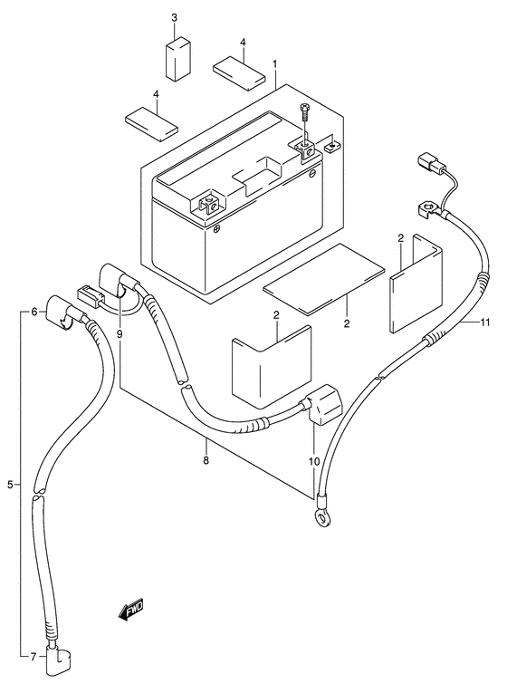 DR-Z400 Аккумулятор