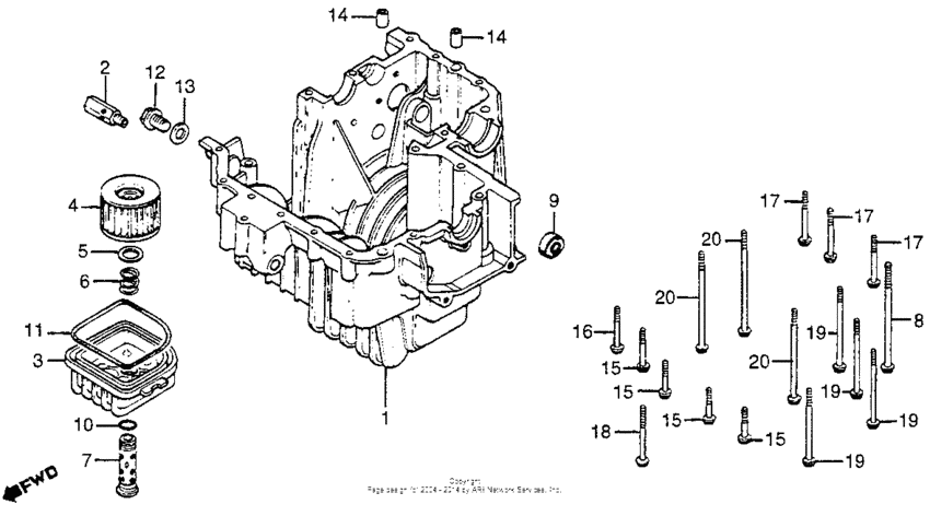 Lower crankcase