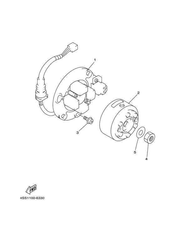 YZ125J Генератор