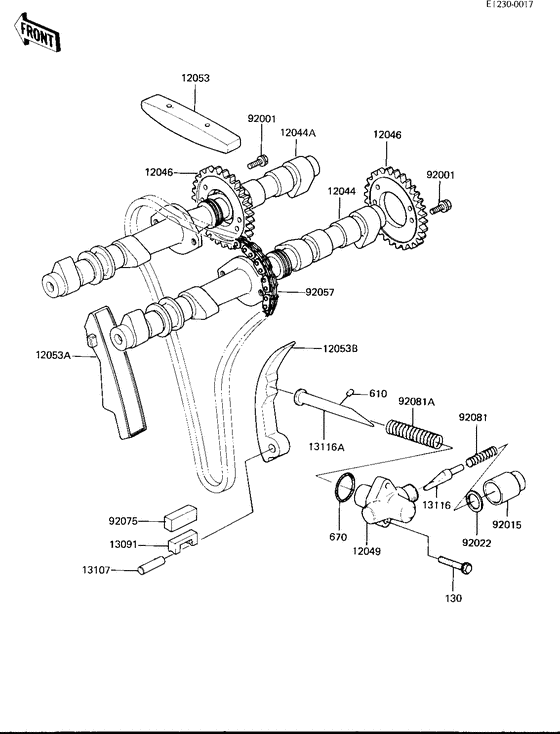 KZ1000 Camshafts / chain / tensioner