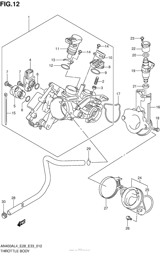 Throttle Body (An400Al4 E33)