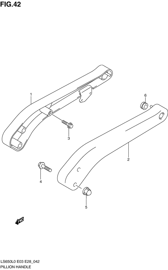 Pillion handle