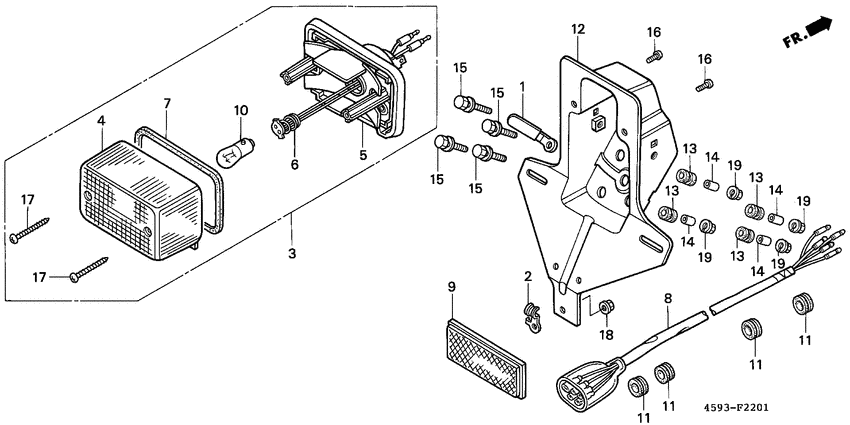 Taillight unit ass`y