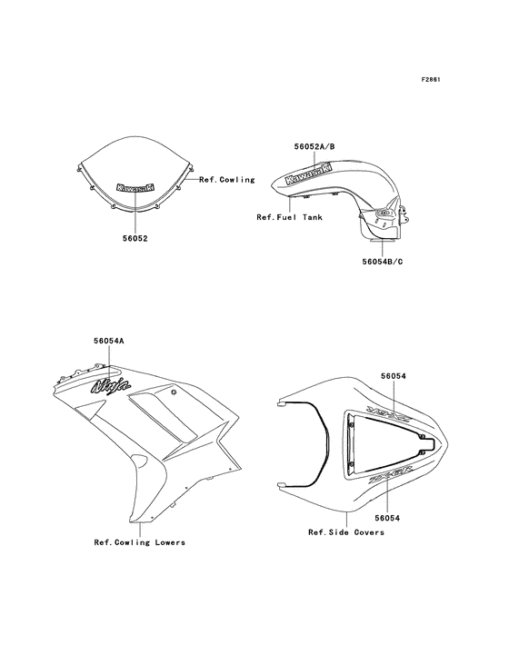 ZX600 Наклейки