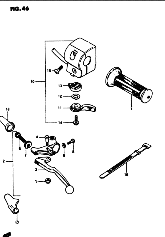 Left handle switch