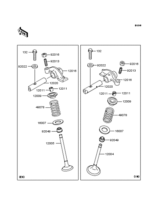 Rocker arms/valves