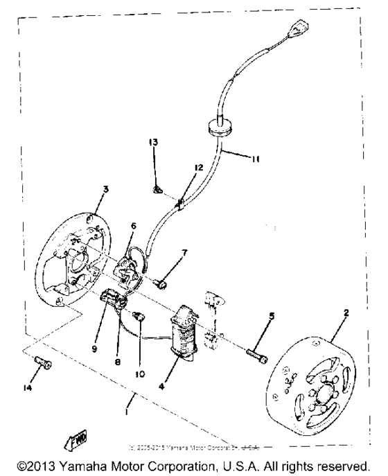 Flywheel magneto