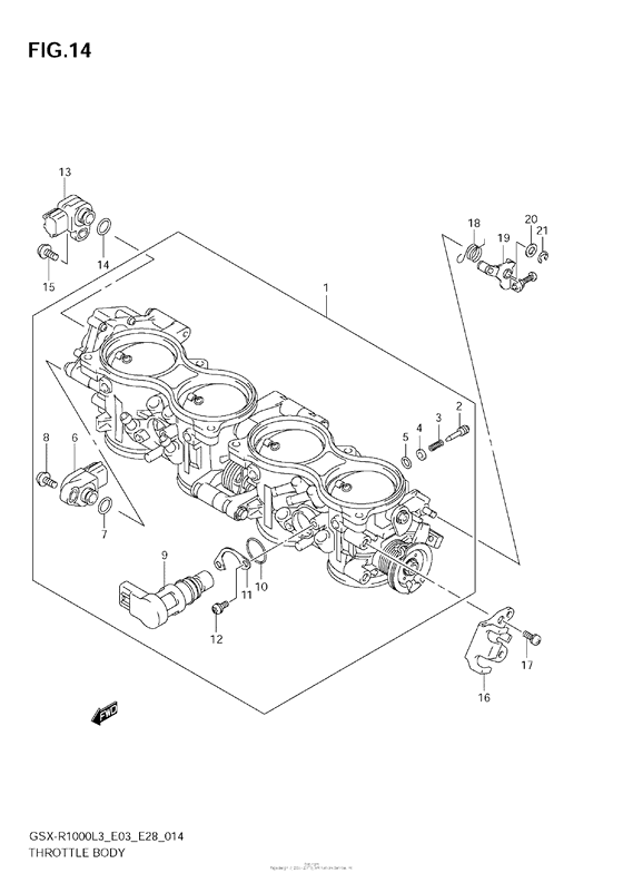 Throttle Body (Gsx-R1000L3 E33)