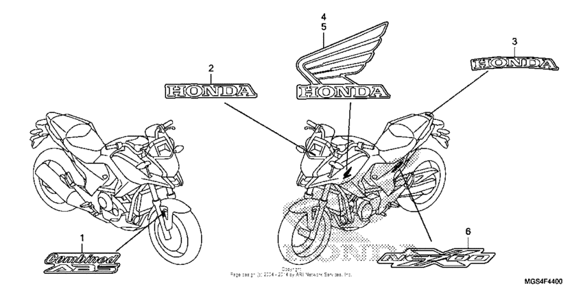 NC700X Наклейки