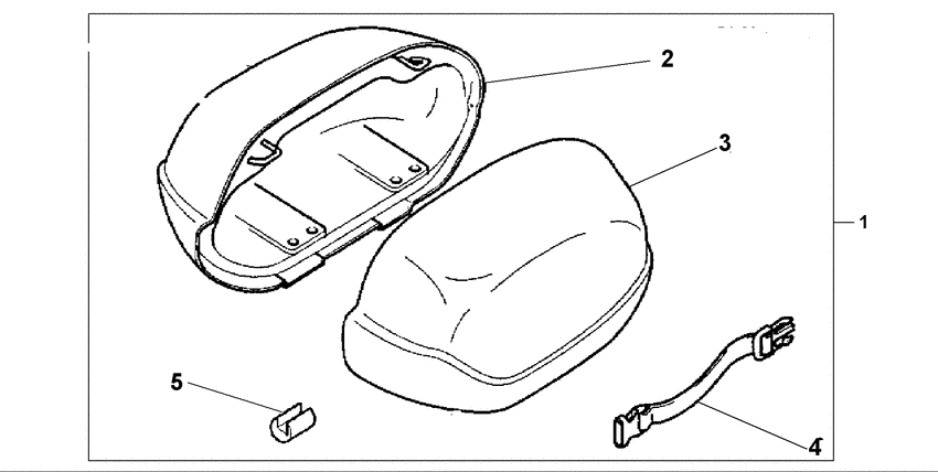 NT650 Big saddle bag lid