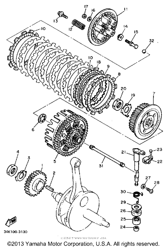 TT600L Сцепление