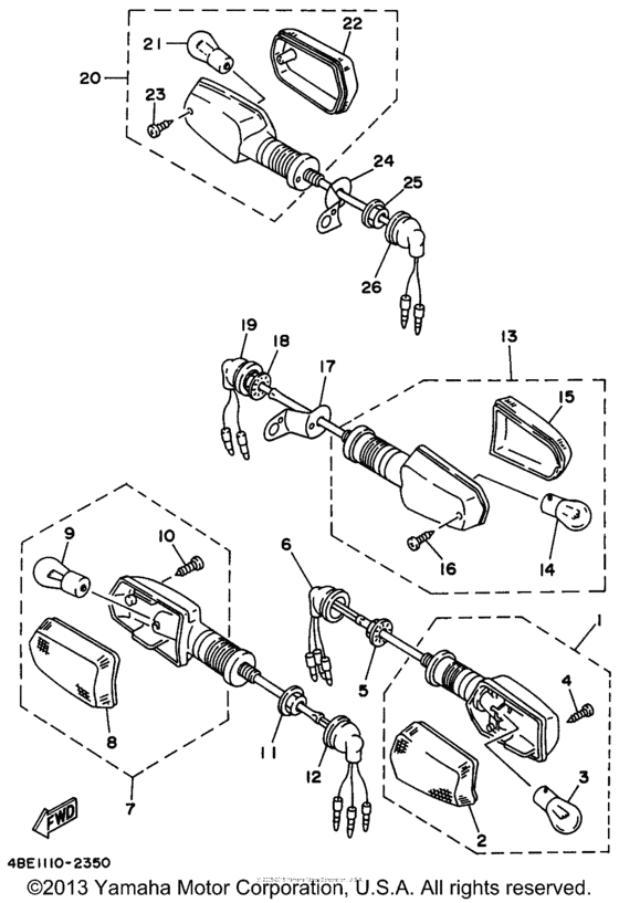 XT225HC Поворотники