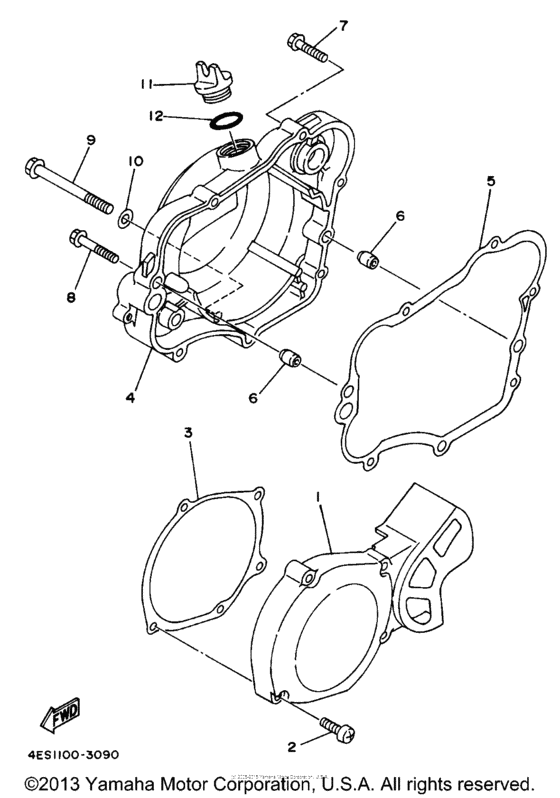 YZ80K1 Боковые крышки