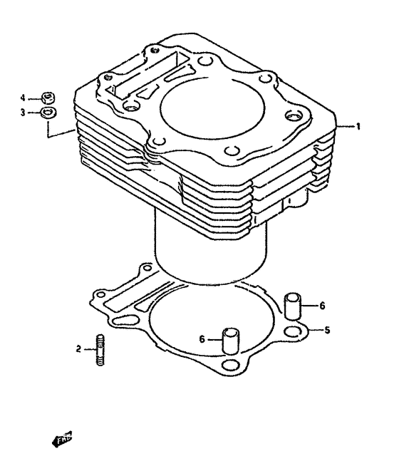DR350 Цилиндр