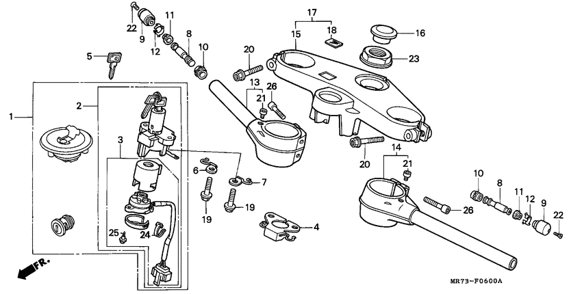 Handle pipe/top bridge
