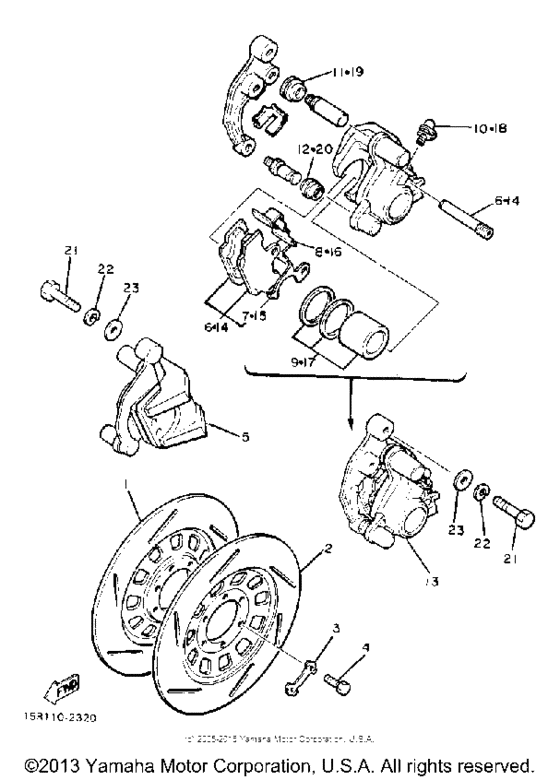 Front brake-caliper