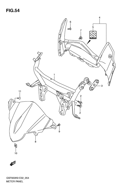 GSF650 Приборная панель