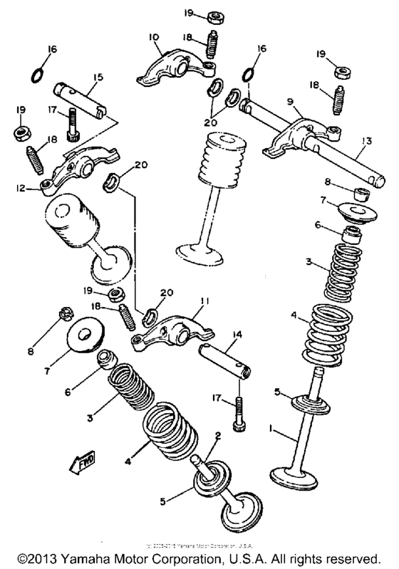 XT600L Клапана