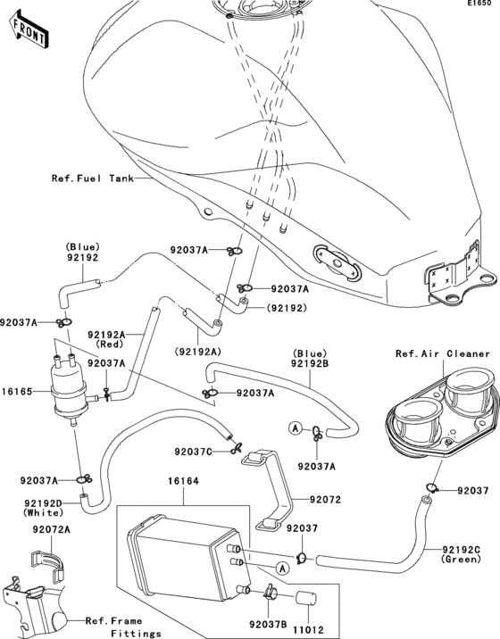 ER650 Топливная система