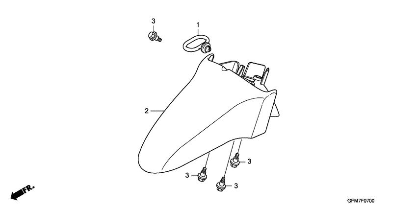 NHX110 Переднее крыло