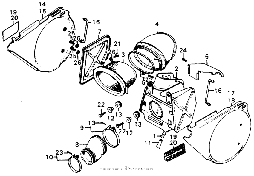 Air cleaner + side cover m1