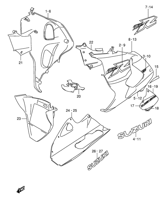 TL1000 Under cowling