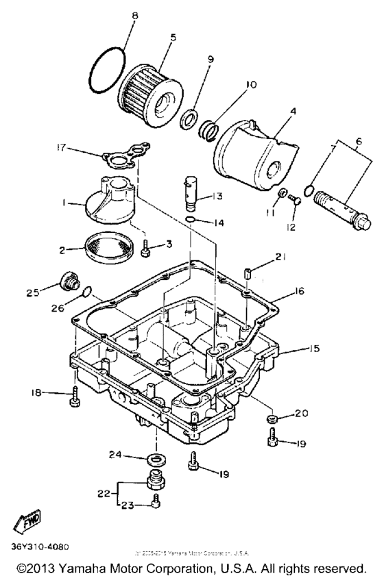 FJ1200BC Маслянный фильтр