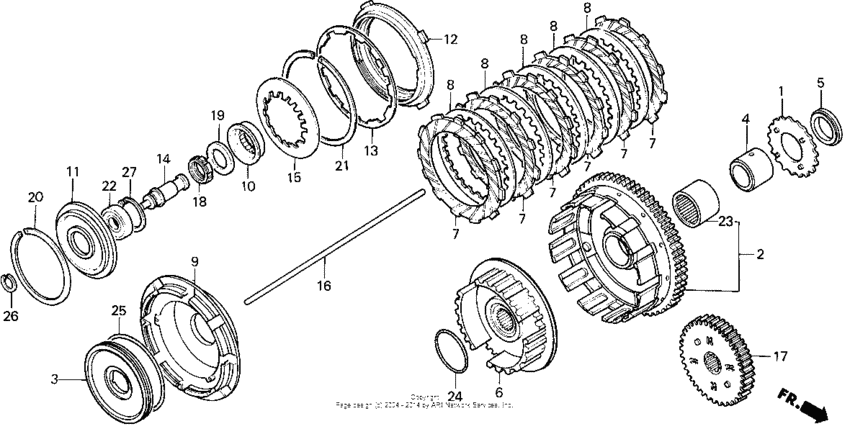 Vt1100c clutch