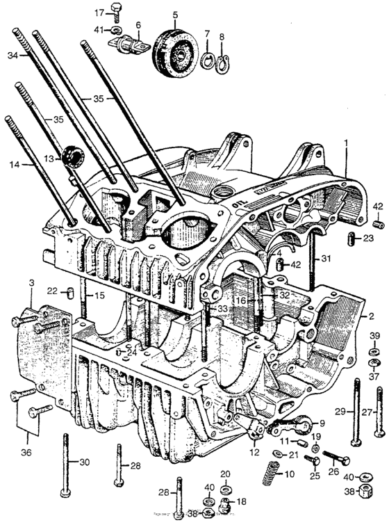 Upper & lower crankcase