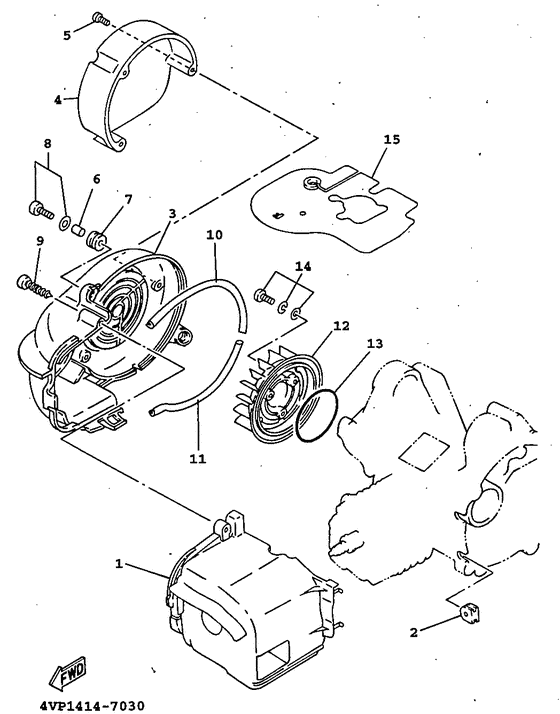 YW100 Кожух вентилятора
