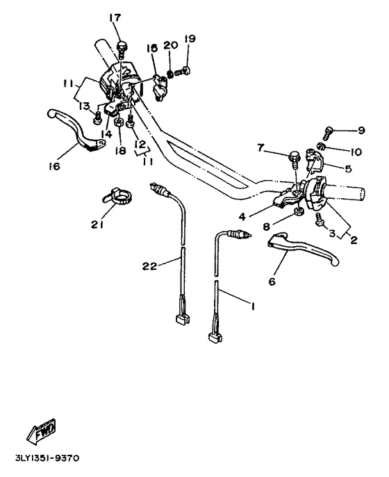 Handle switch. lever