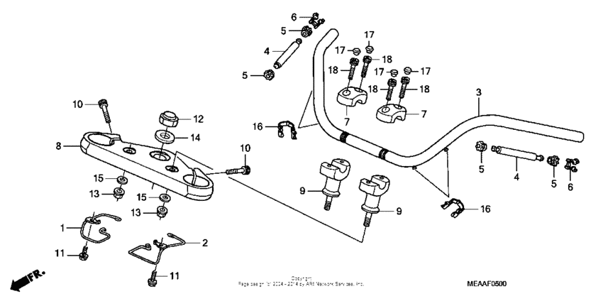 Handlebar + top bridge