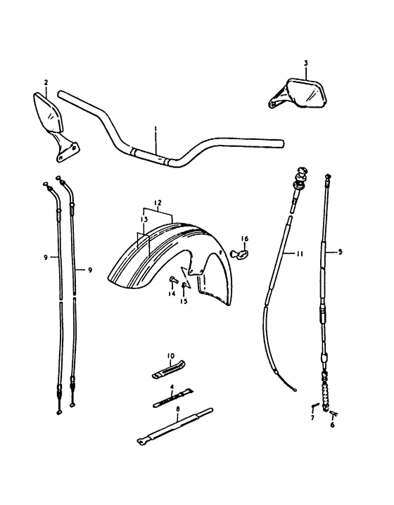 Handlebar - front fener