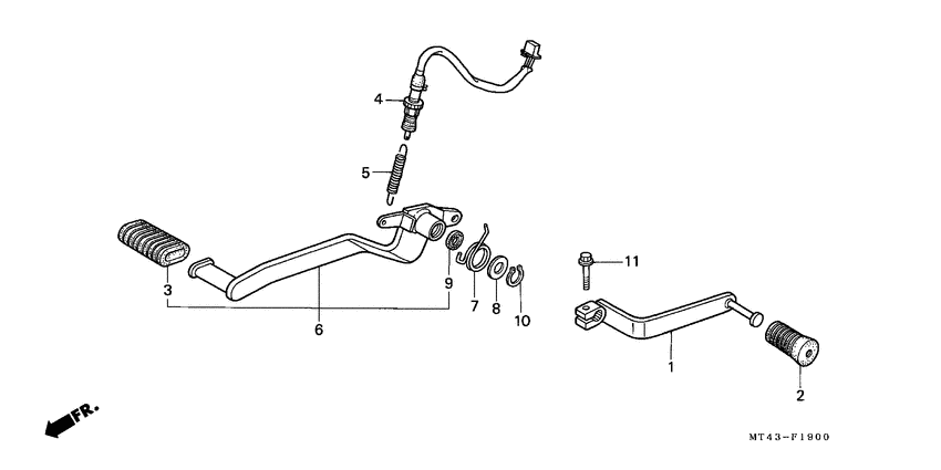 Brake pedal assy