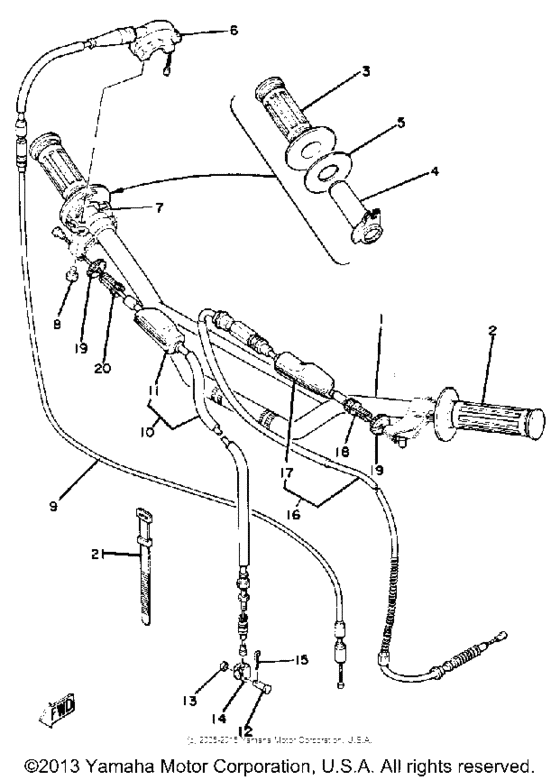 Handlebar-cable