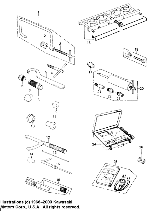 Special service tools "b"