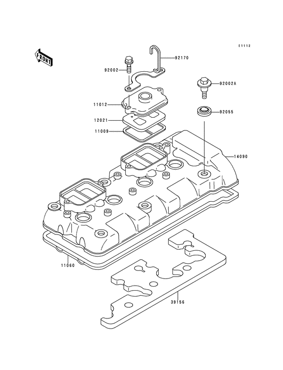 ZX600 Крышка головки цилиндров