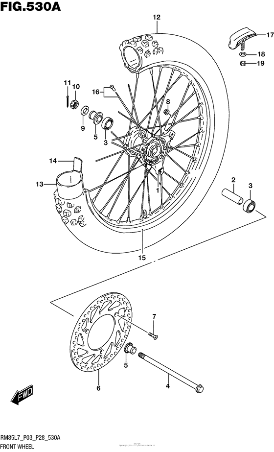 Front Wheel (Rm85L7 P03)