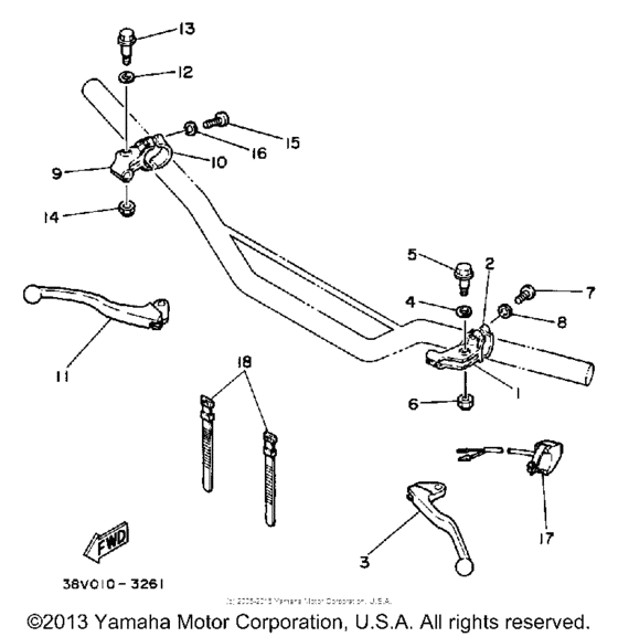 TY350S Handle switch - lever