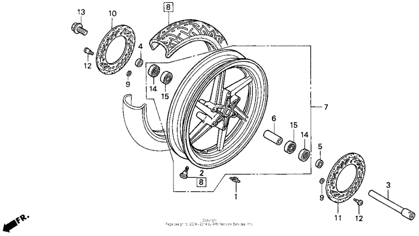 Front wheel 90-93