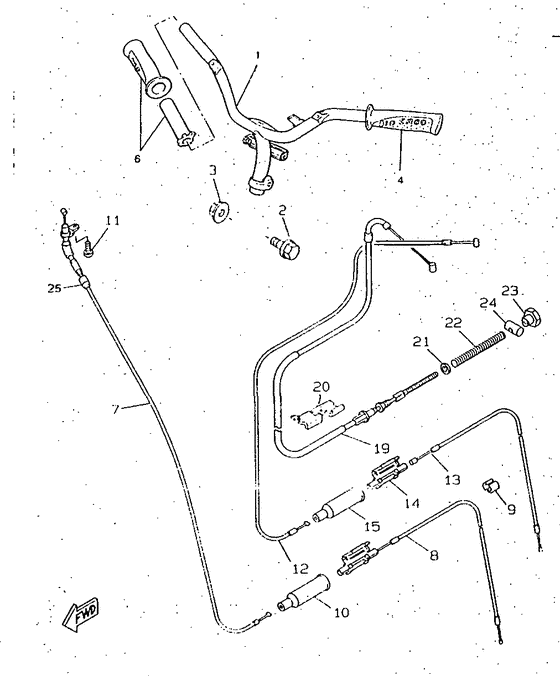CW50RSP Manubrio . cable