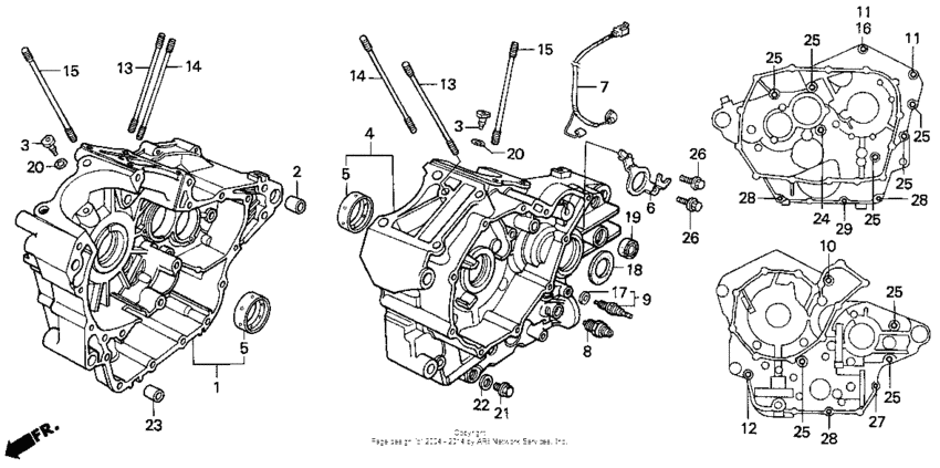 VT600CD Картер двигателя